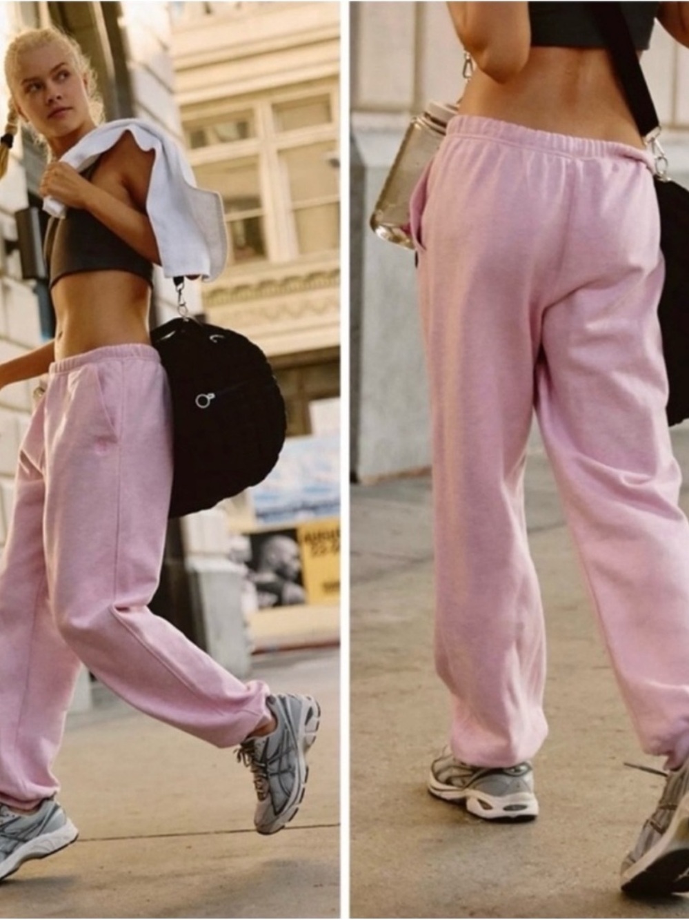 NWT FP Movement by Free People For the Win Joggers - Candy Pink